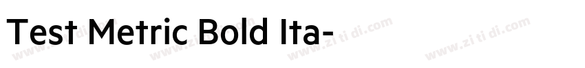 Test Metric Bold Ita字体转换 Test Metric Bold Ita字体转换